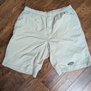 EUC Men's Performance Mountain Bike Shorts With Liner Size XL Tan